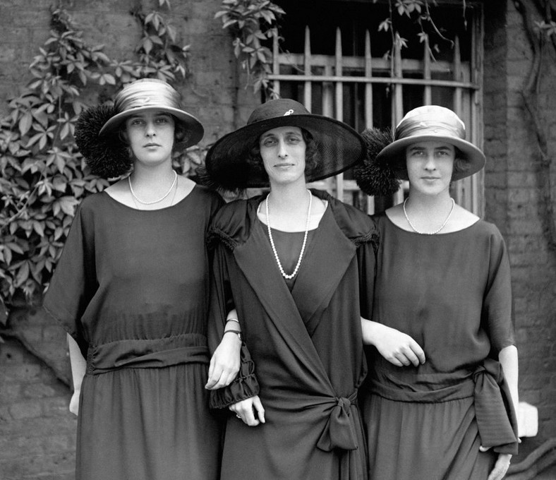 Lady Louise Mountbatten z siostrami księcia Filipa: Teodorą (z lewej) i Małgorzatą (z prawej)