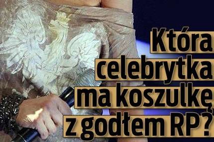 Która celebrytka ma koszulkę z godłem RP?