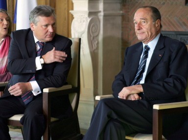 FRANCE-POLAND-SUMMIT-CHIRAC-KWASNIEWSKI