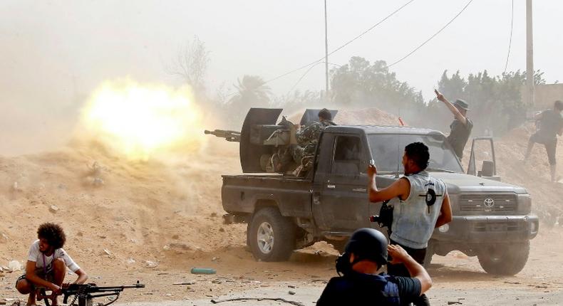 Forces loyal to Libya's UN-recognised government have been fighting to stop an offensive on the capital Tripoli launched in April by the self-styled Libyan National Army