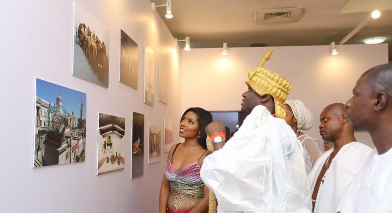 Ooni of Ife and others at ArtxLagos 2018