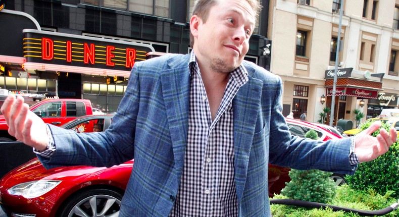 Elon Musk's reaction to the short sellers who keep losing money betting against Tesla.