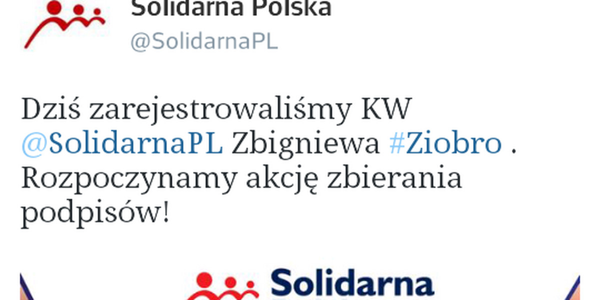 Zbigniew Ziobro na Twitterze