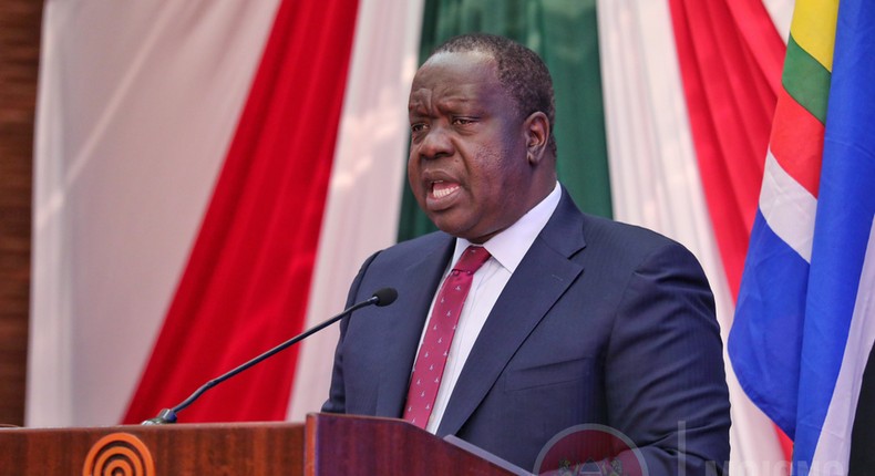 CS Fred Matiang'i releases the Money Laundering and Terrorism Financing National Risk assessment report