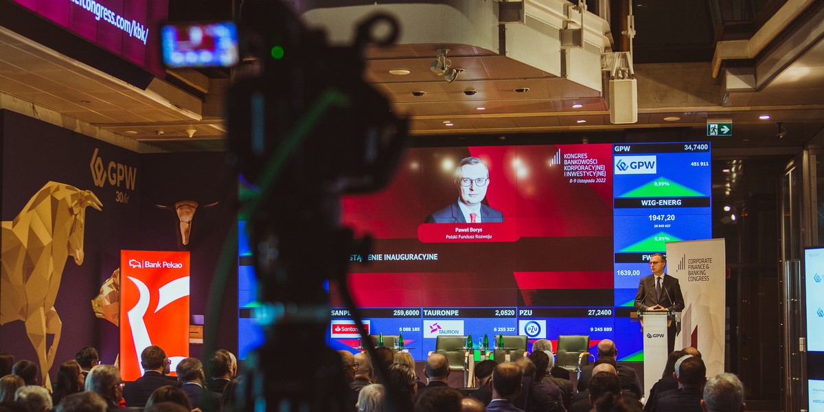 Paweł Borys, Prezes PFR, Inauguracja Kongres Bankowości Korporacyjnej i Inwestycyjnej