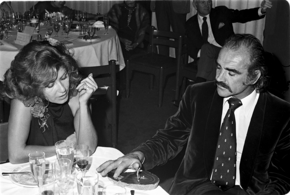 Sean Connery ze swoją żoną Micheline, 1973 r.