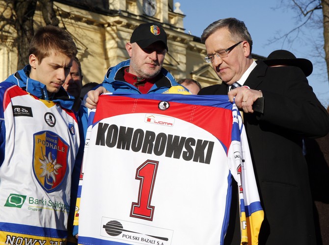 Bronisław Komorowski, podczas spotkania z wyborcami w Nowym Targu