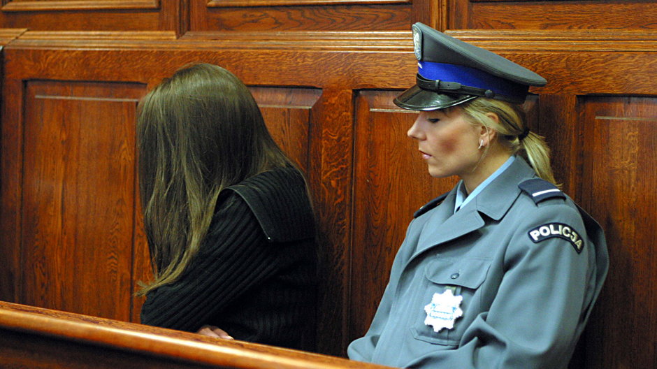 Rozprawa Inki przed sądem okręgowym w Warszawie, zdjęcie z 2004 r.