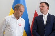 Donald Tusk i Szymon Hołownia