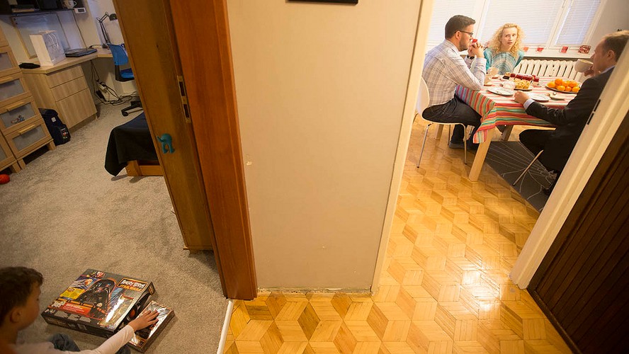 Donald Tusk z witytą u państwa Sochockich