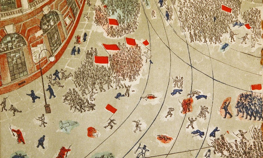 Ilustracija Alise Poret za knjigu "Kako je pobedila revolucija"