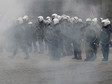 Antycovidowe protesty w Belgii. Starcia z policją