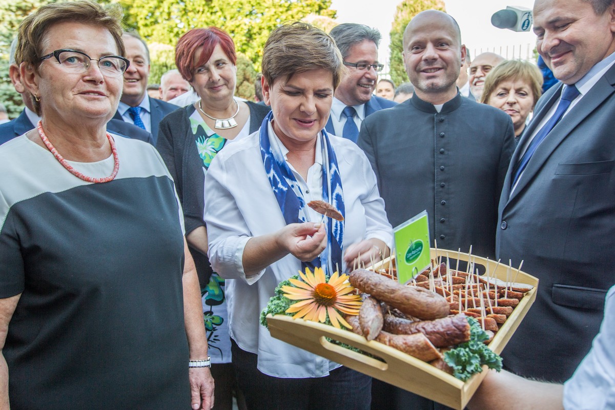 Premier Beata Szydło podczas wizyty na Podkarpaciu.
