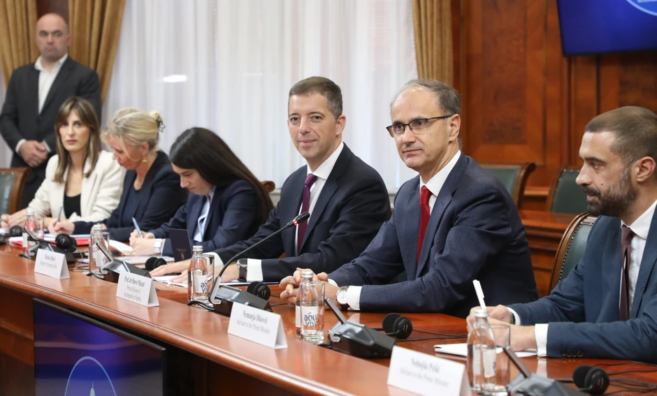 Premijer Đuro Macut i ministar Marko Đurić 