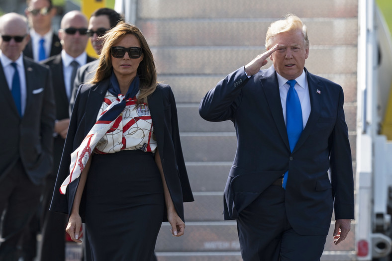 Prezydent Donald Trump z żoną składają wizytę w Wielkiej Brytanii