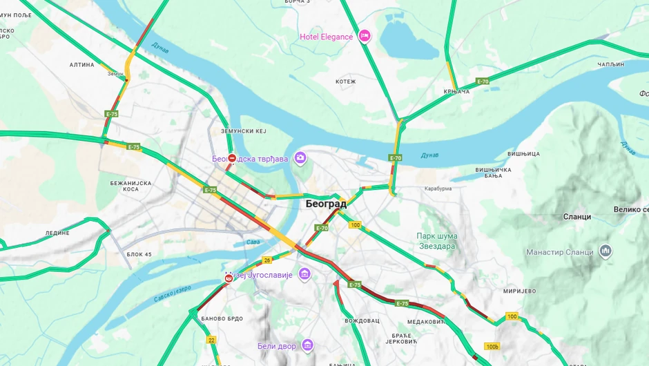 Gužve u Beogradu 16 septembra