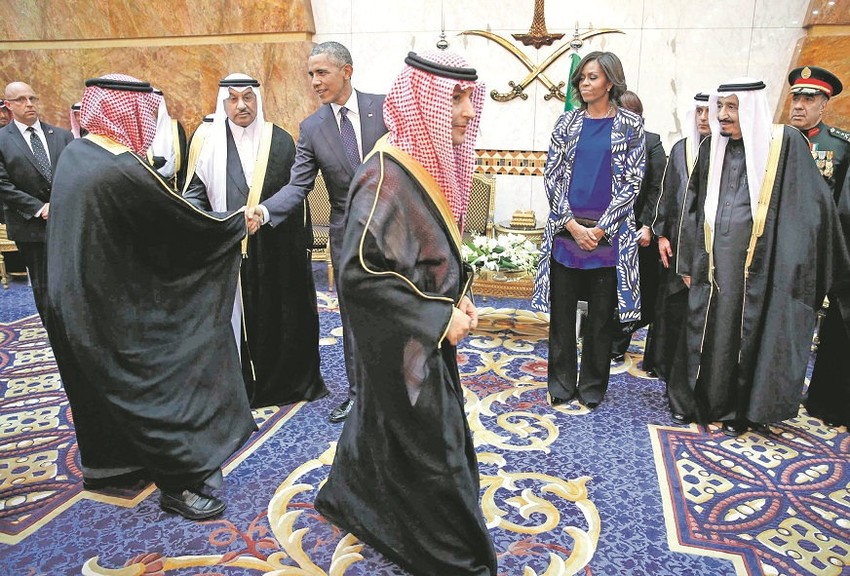 Bračni par Obama sa kraljem Salmanom