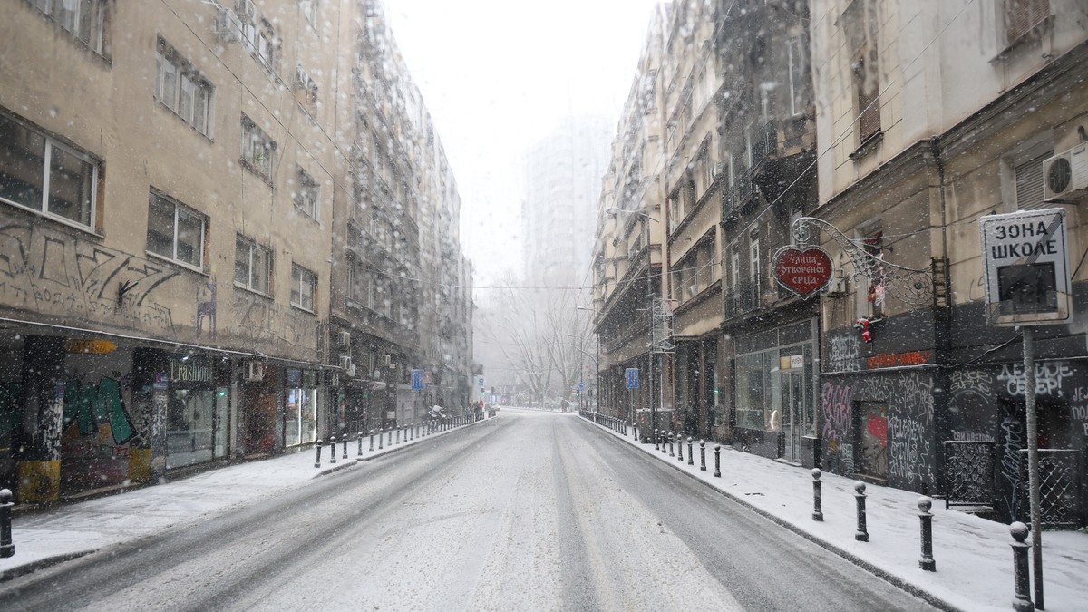 Sneg u Beogradu 4 januar 2026