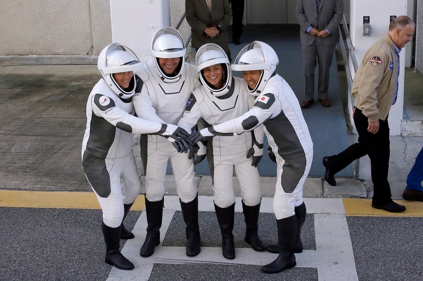 Astronauti Ana Kikina, Džoš Kasada, Nikol Man i Koiči Vakata