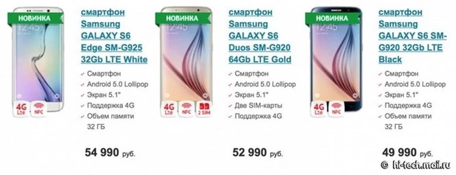 Galaxy S6 Duos oferowany jest w Rosji i raczej nie trafi do Polski