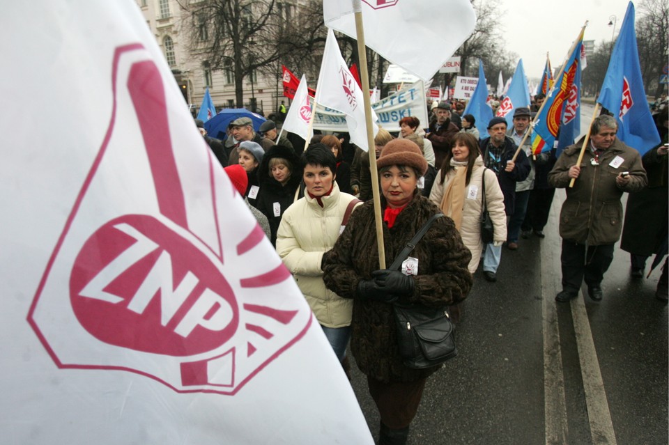 WARSZAWA MANIFESTACJA ZNP