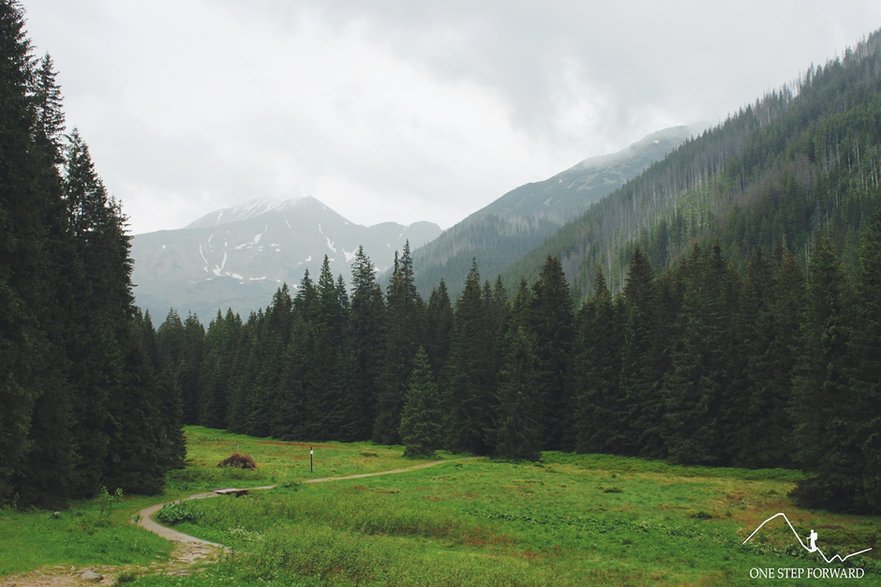 Widok ze schroniska na Hali Ornak