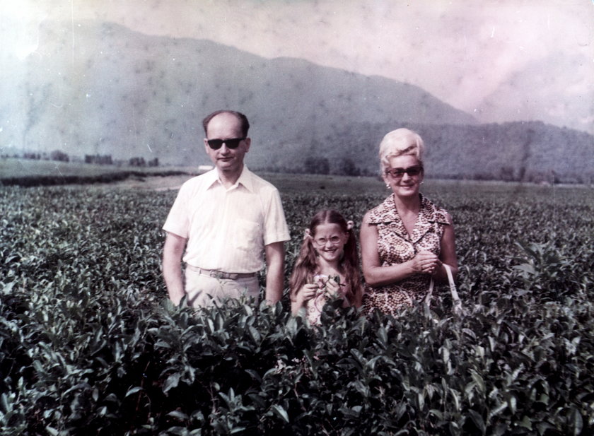 Wojciech Jaruzelski z żoną Barbarą i córką Moniką