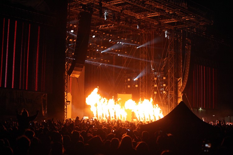 Travis Scott na festiwalu Open'er 2019. 3 czerwca 2019 roku.