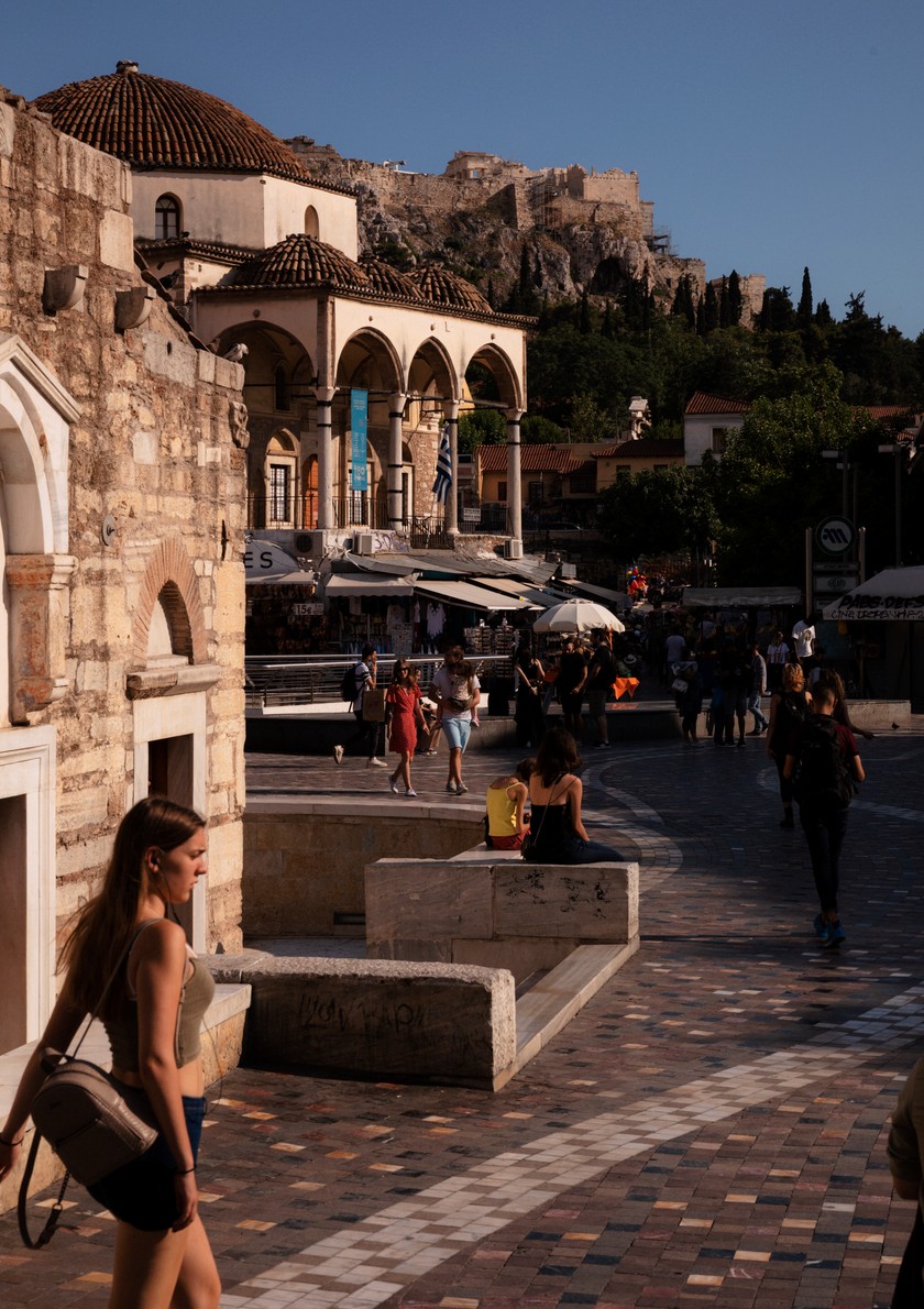 Fotogen: Der Blick vom Monastiraki-Platz auf die Akropolis.