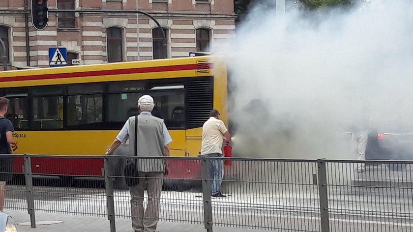 Pożar autobusu MPK