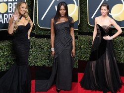 Morze czerni! Gwiazdy na gali Złote Globy 2018. FOTO