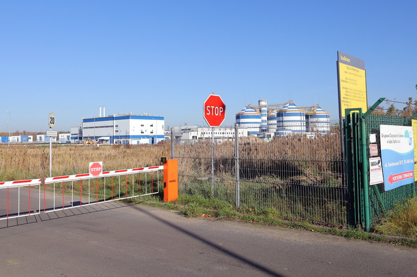 Protest pracowników Grupowej Oczyszczalni Ścieków