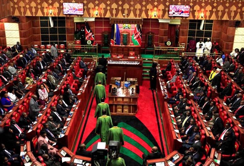 Kenyan parliament during a past session 