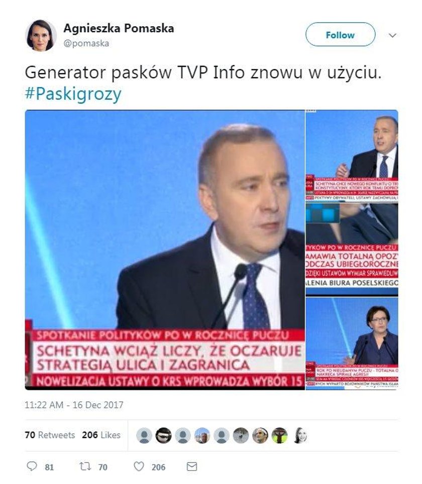 "Paskowy" w TVP Info znowu zaszalał