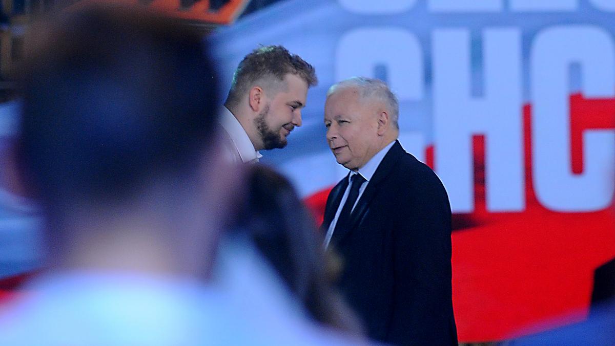 Michał Moskal i Jarosław Kaczyński