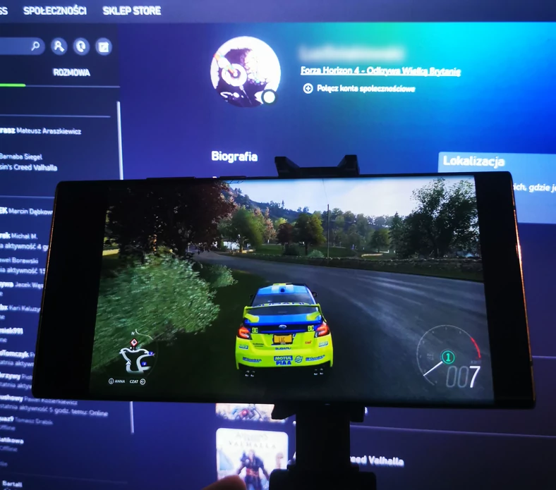 Forza Horizon 4 na Samsung Galaxy Note20 Ultra