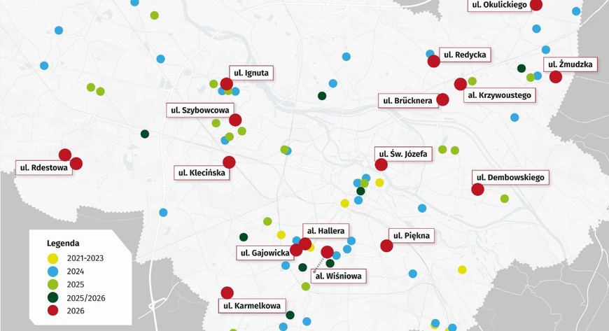 Wrocław na Dobrej Drodze w latach minionych i w 2026 roku - lokalizacje
