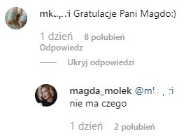 Magda Mołek na Instagramie