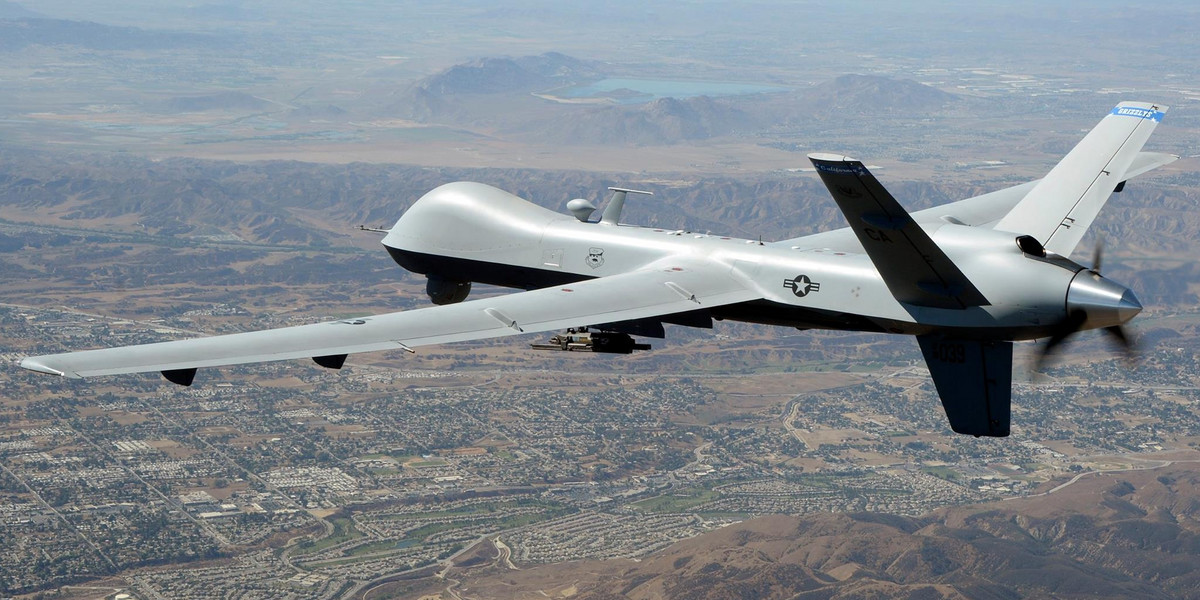 Rosjanie informują o namierzeniu amerykańskich dronów.