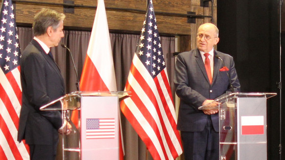 Szef amerykańskiej dyplomacji Antony Blinken w Rzeszowie. Ameryka pomoże nam pomagać uchodźcom
