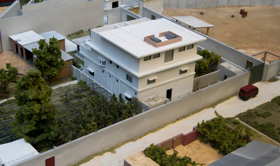 Model domu bin Ladena zbudowany przez National Geospatial-Intelligence Agency. 