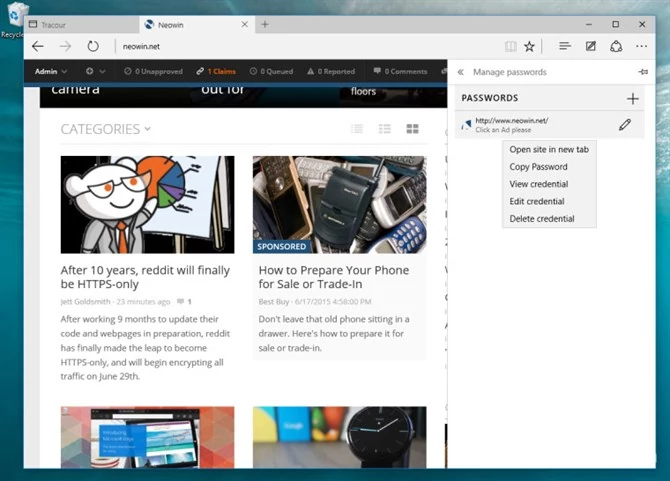 Menedżer haseł w Microsoft Edge