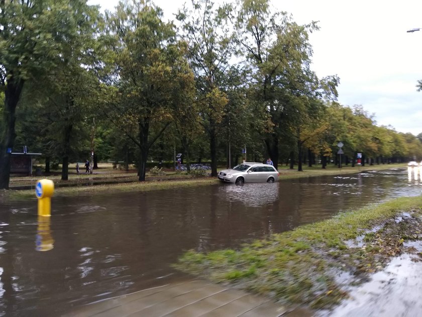 Burza i ulewa w Łodzi