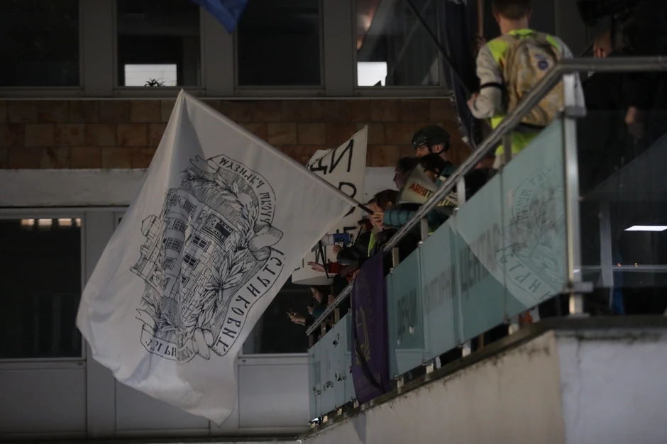 Protest ispred RTS-a