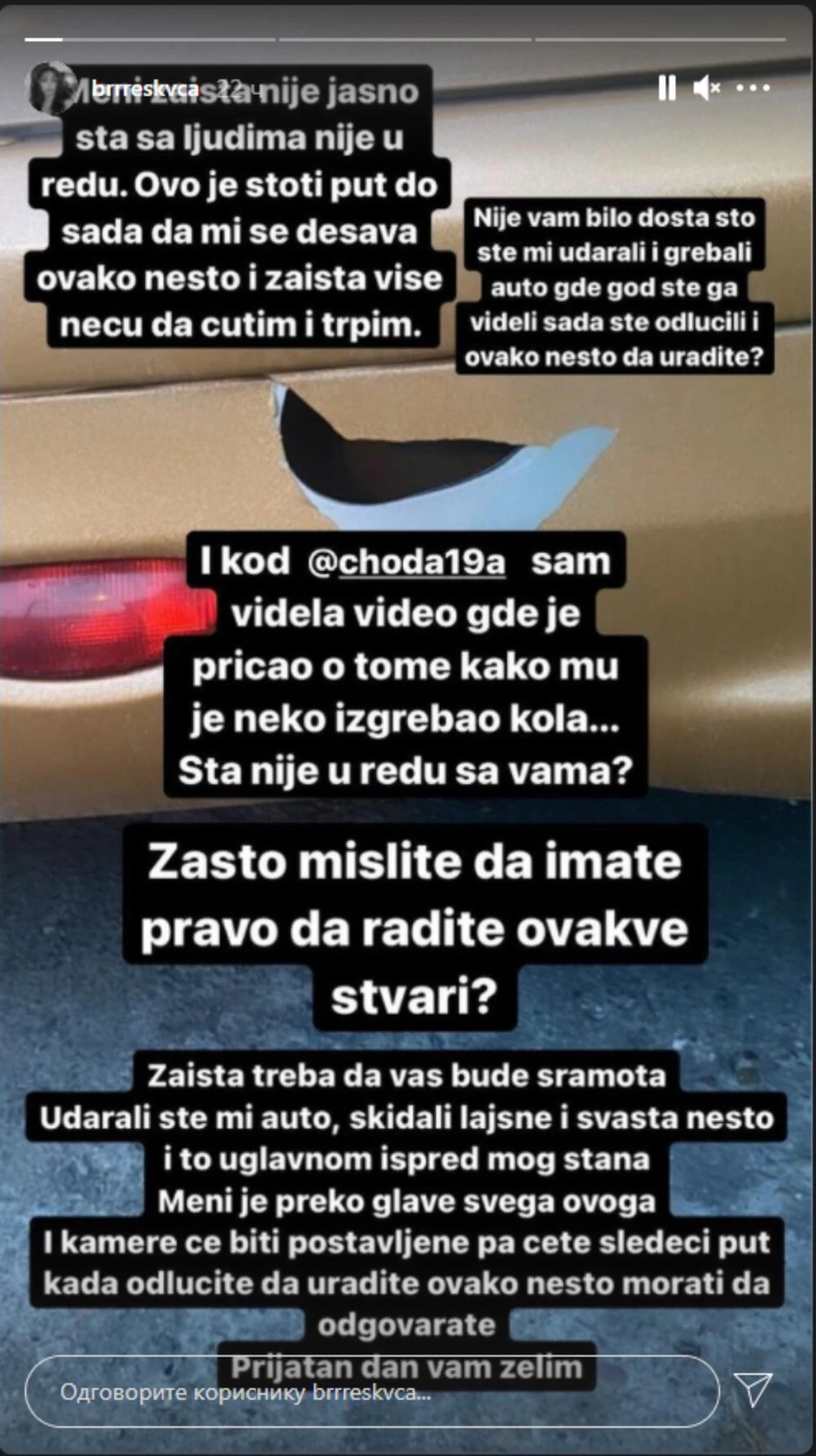 Breskvica, auto