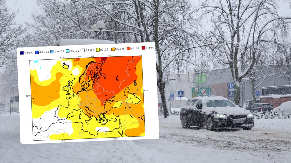 Sprawdziliśmy kolejne prognozy na zbliżającą się zimę (mapa: climate.copernicus.eu)