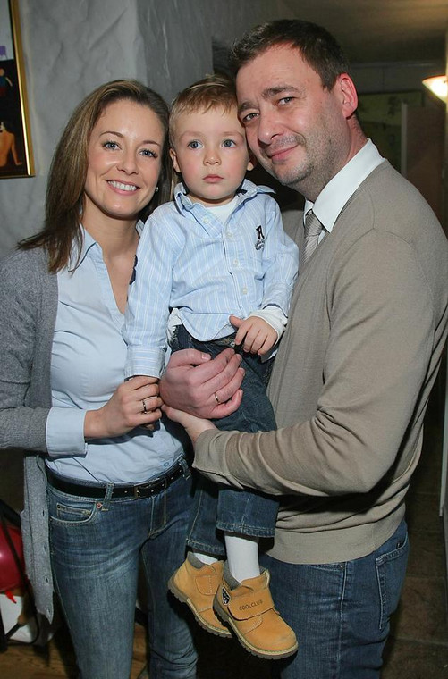Małgorzata Rozenek-Majdan i Jacek Rozenek z ich dzieckiem