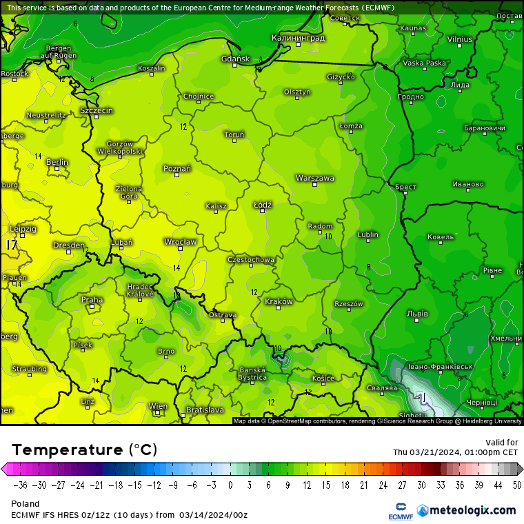 Druga połowa przyszłego tygodnia przyniesie kolejne ocieplenie