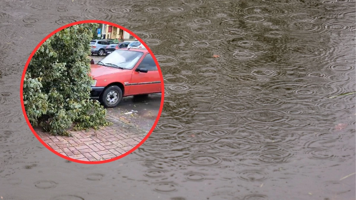  Sceny jak z apokalipsy. Superkomórka burzowa nad Mielcem