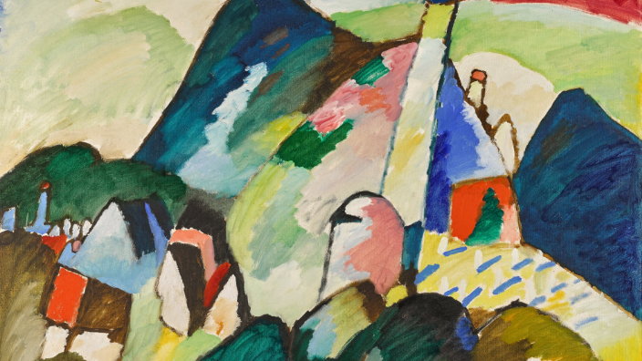 "Murnau mit Kirche II" Wassilego Kandinsky'ego